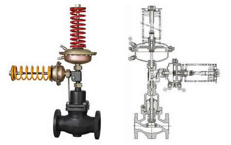 自力式壓力、壓差組合閥結(jié)構(gòu)圖